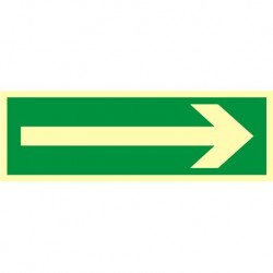 Znak "Kierunek drogi ewakuacyjnej"