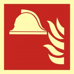 Znak "Zestaw sprzętu ochrony przeciwpożarowej"